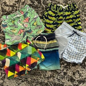 Colorful Boys' Swim Shorts Set